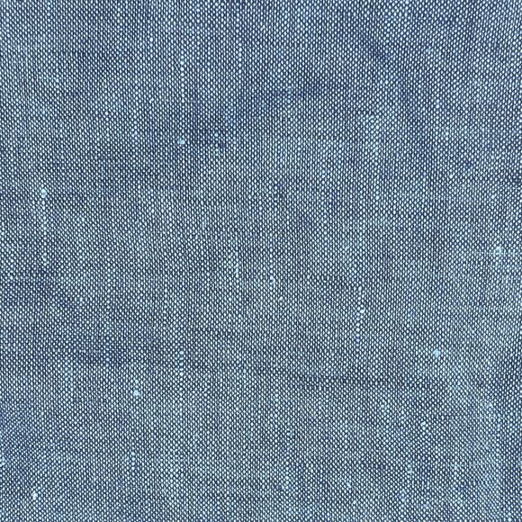 Untuckit Shirt Men's XL Heather Blue 100% Linen Collared Long Sleeve Button-Up - Picture 4 of 10